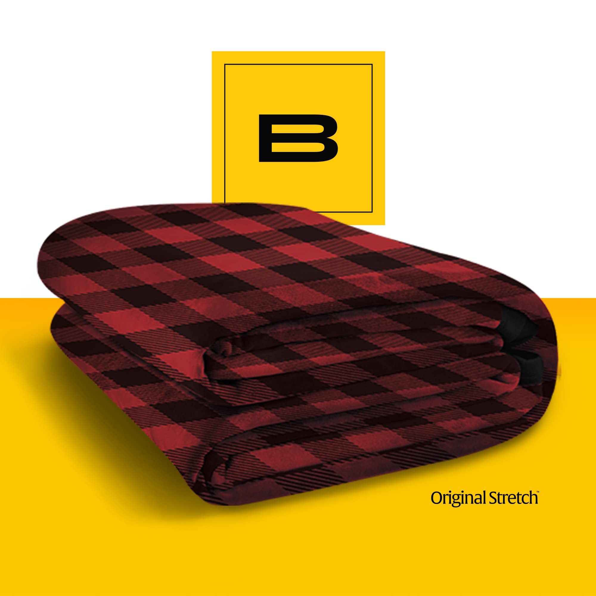 Big Stretch Red Plaid Blanket - Extra Large 100 Square Feet Soft Family Blanket | Best Oversized Blanket for Couples, Movie Nights & Outdoor Picnics | Cozy Giant Throw for Living Room, Camping & Gifts 2025
