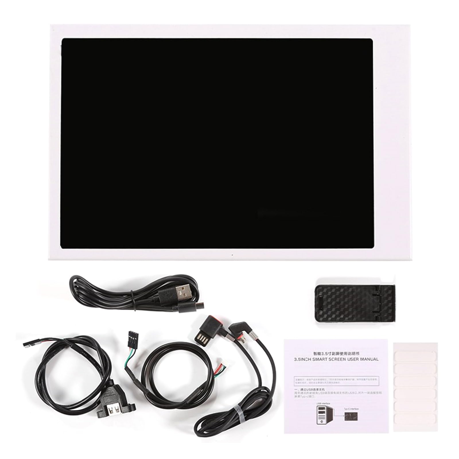 3.5 Inch USB Screen with USB-C - AIDA64 Computer Data & Temperature Monitor Display - Perfect for PC Builds, Gaming Rigs, and System Monitoring