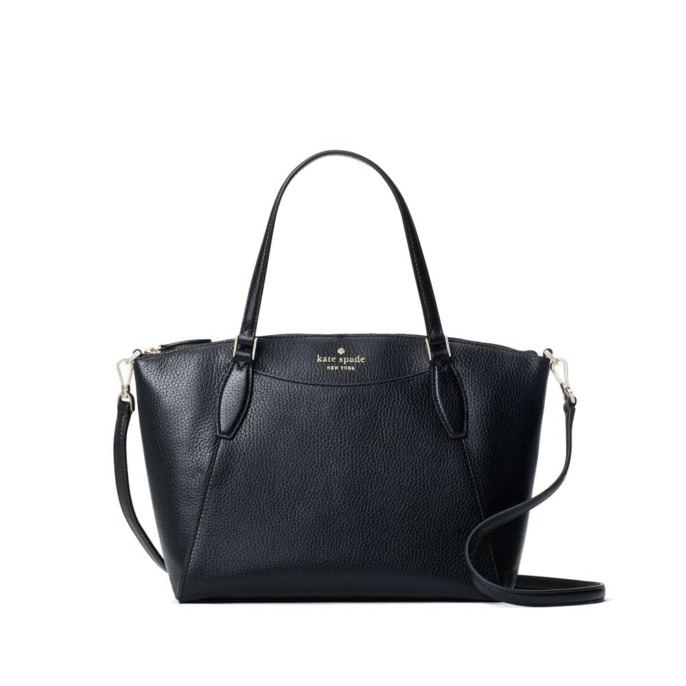 Kate Spade Monica Satchel - Pebbled Leather Convertible Crossbody Bag for Women | Stylish Purse & Handbag for Work, Travel & Everyday Use