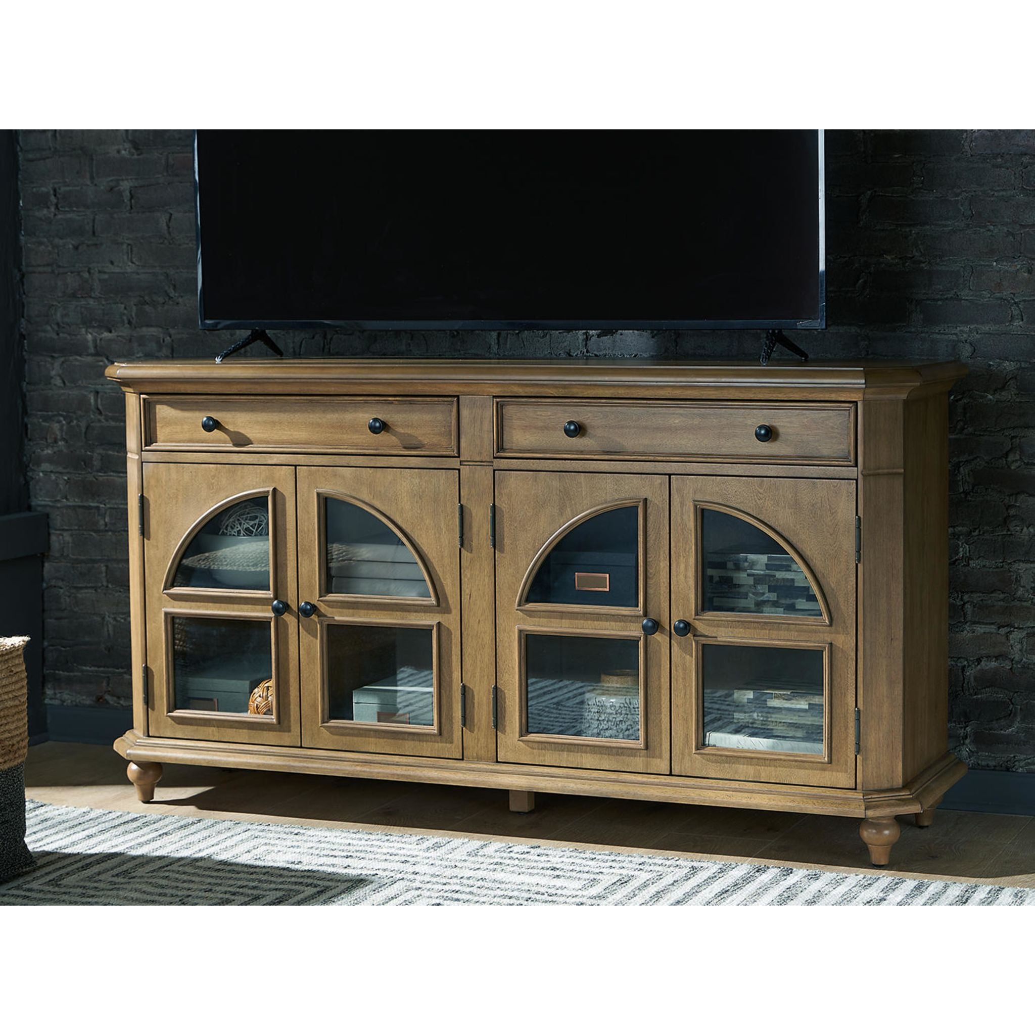 Barlomore Accent Cabinet - Brown Wood Side Table for Living Room, Bedroom & Entryway Storage | Stylish Home Decor Furniture