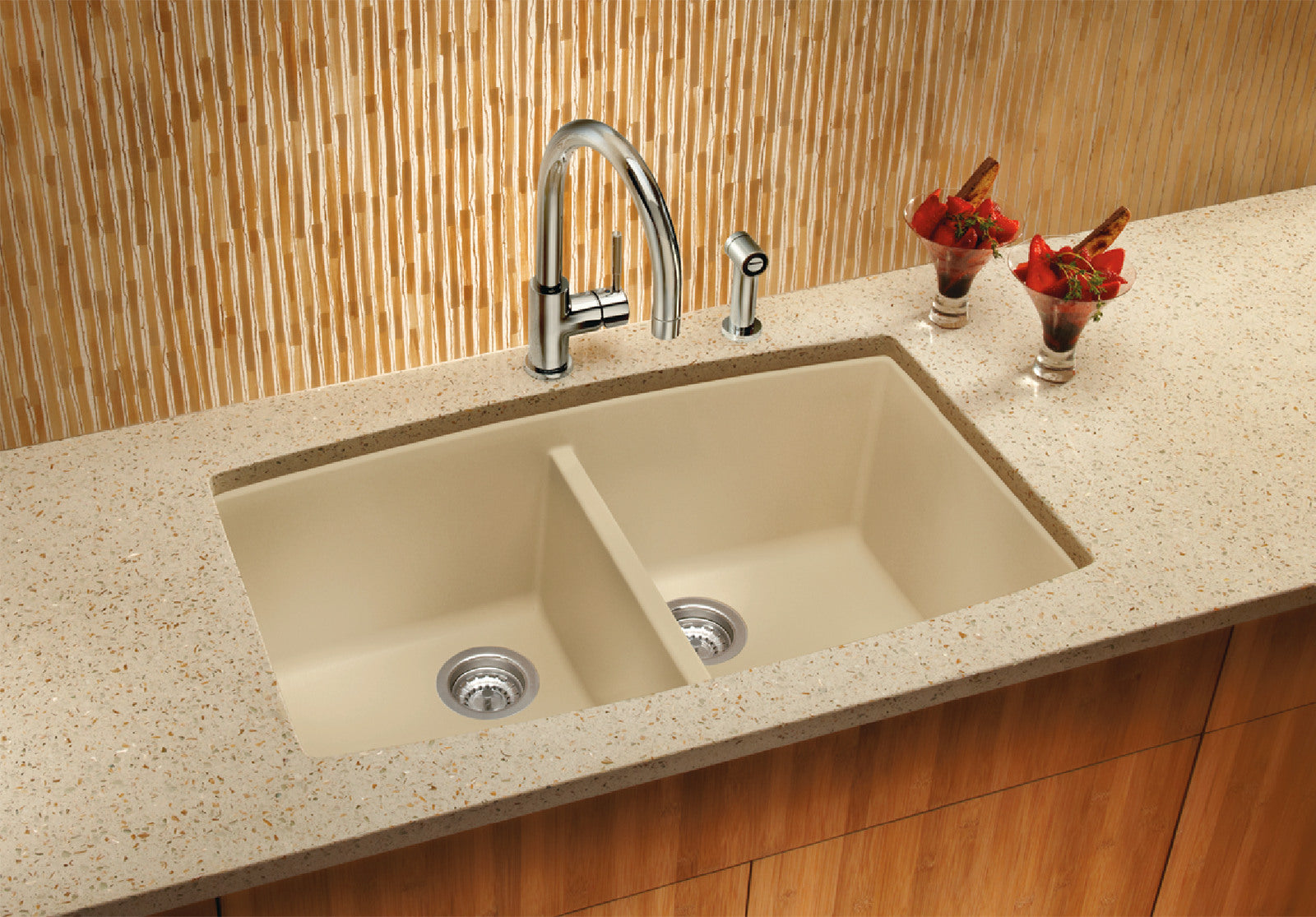Blanco Performa Equal Double Bowl Kitchen Sink - Durable SILGRANIT Composite Material for Modern Kitchens | Perfect for Meal Prep, Dishwashing & Entertaining