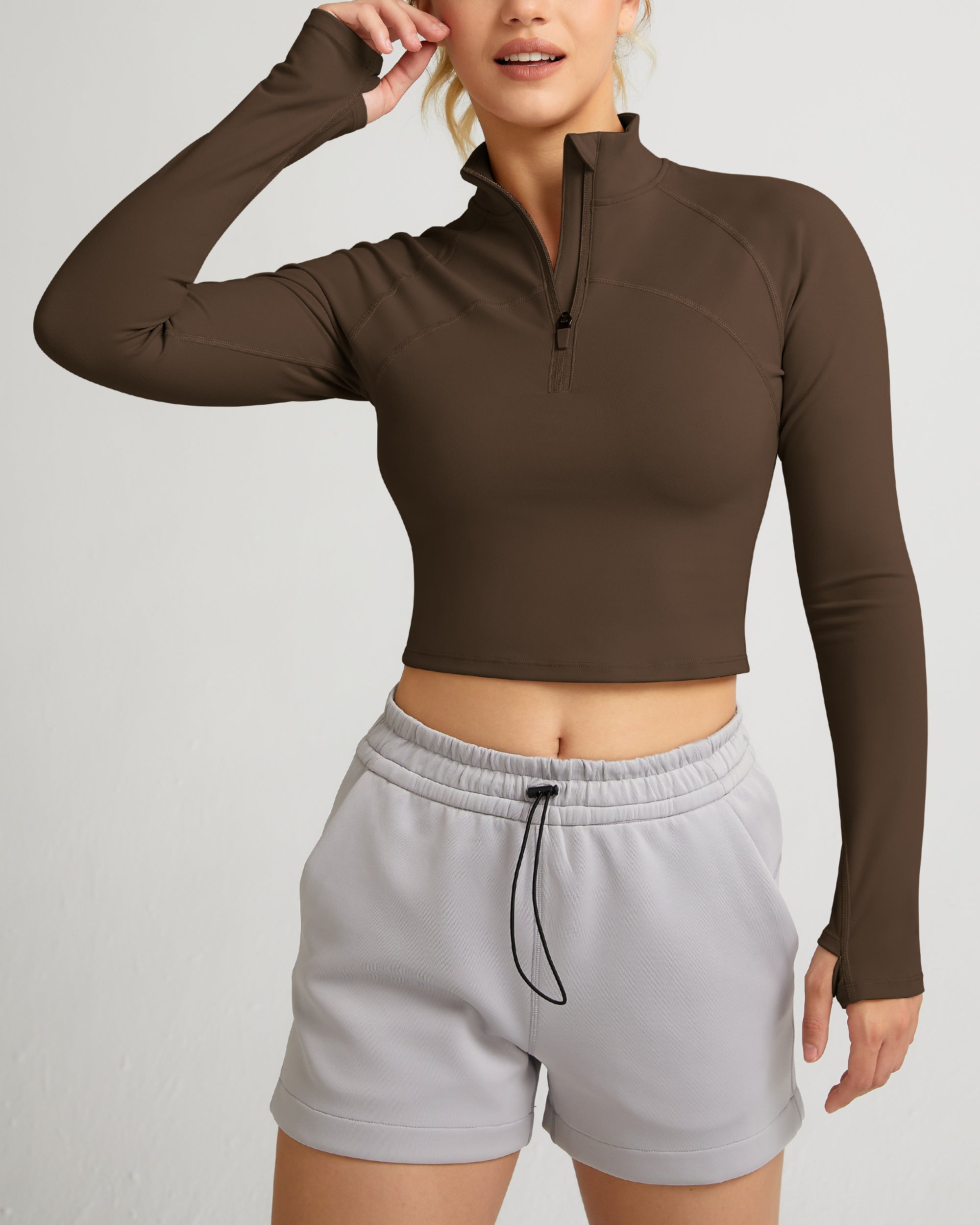 Half Zip Athletic Pullover Top - Breathable Workout Hoodie for Men & Women | Gym, Running, Yoga & Outdoor Activities
