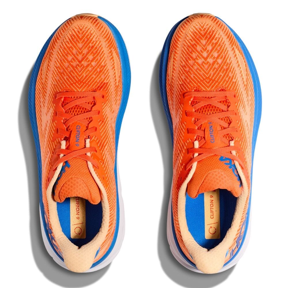 Hoka Men's Clifton 9 Wide Running Shoes - Lightweight Cushioned Sneakers for Road & Trail | Perfect for Jogging, Gym Workouts & Daily Walking