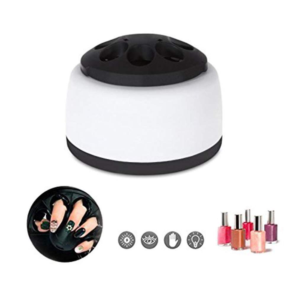 Electric Steam Nail Polish Remover Machine - Professional UV Gel Nail Polisher & Nail Steamer for Salon & Home Use - Fast & Gentle Nail Polish Removal (Black) | Perfect for Manicures, Pedicures & DIY Nail Care