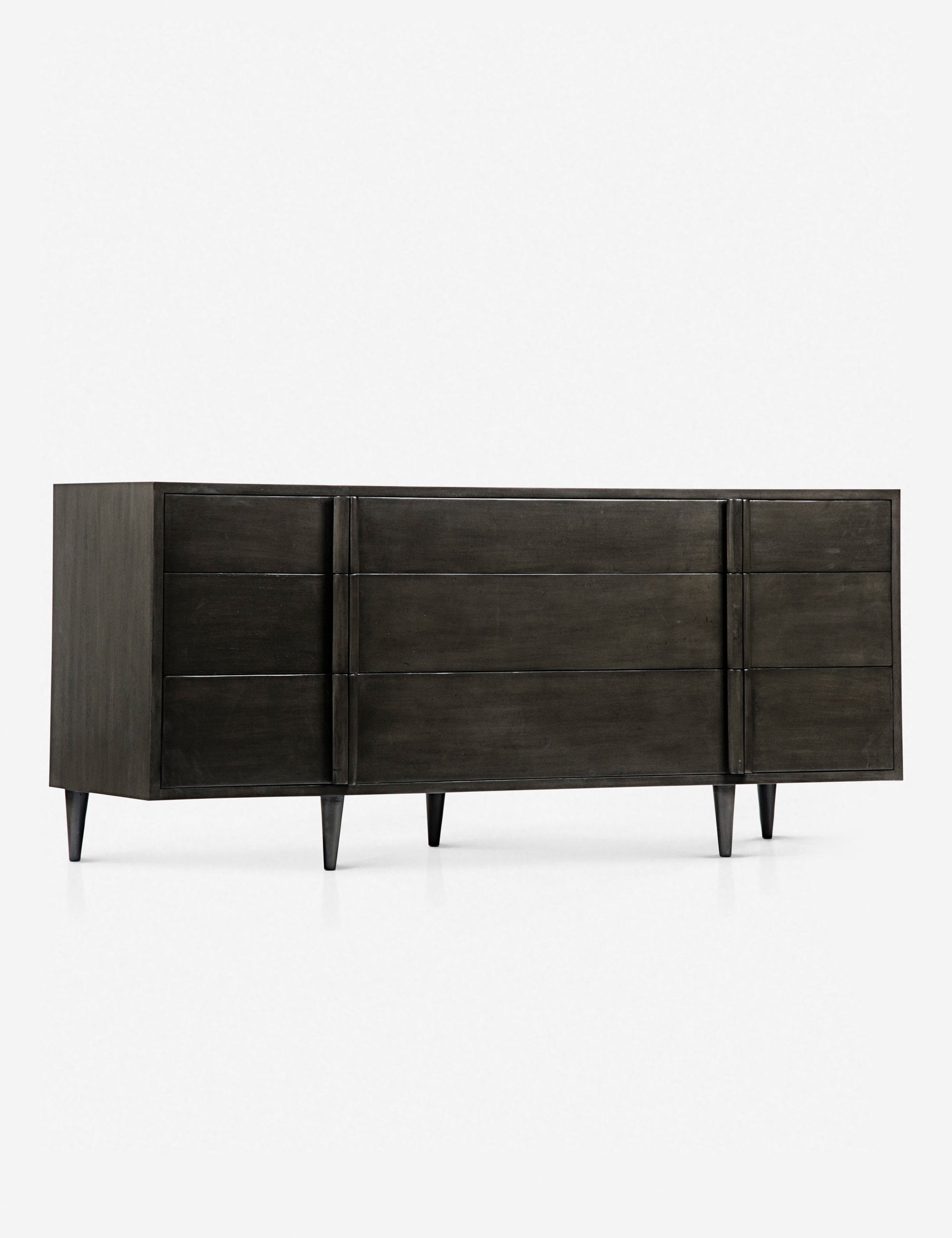 Modern 6-Drawer Wooden Dresser for Bedroom - Maci Dresser with Mirror, Sturdy Storage Organizer for Clothes, Bedroom Furniture - Perfect for Home, Apartment, and Dorm Room Organization