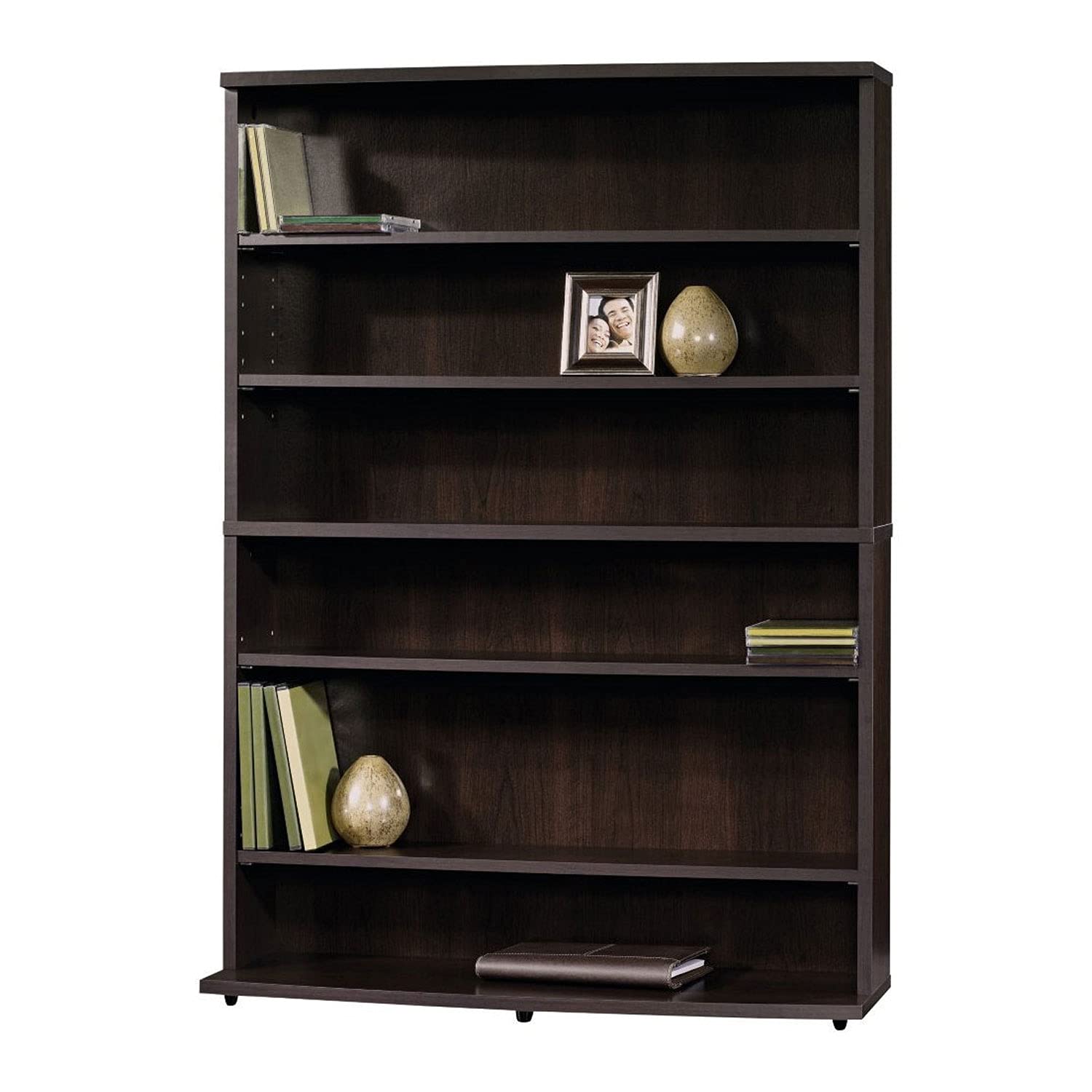 6-Shelf Bookcase - Sturdy Wooden Bookshelf for Home & Office Storage - Perfect for Living Room, Bedroom, or Study Organization