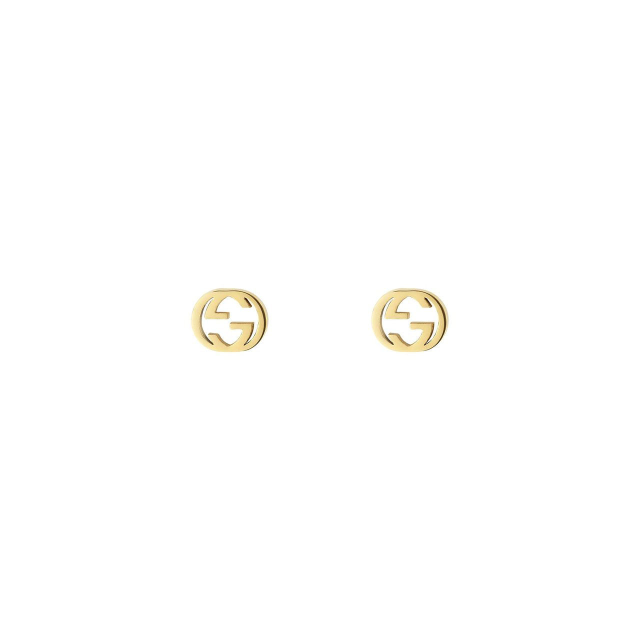 Gucci Interlocking 18ct Yellow Gold Stud Earrings YBD662111001 - Luxury Jewelry for Women, Perfect for Weddings, Parties & Special Occasions