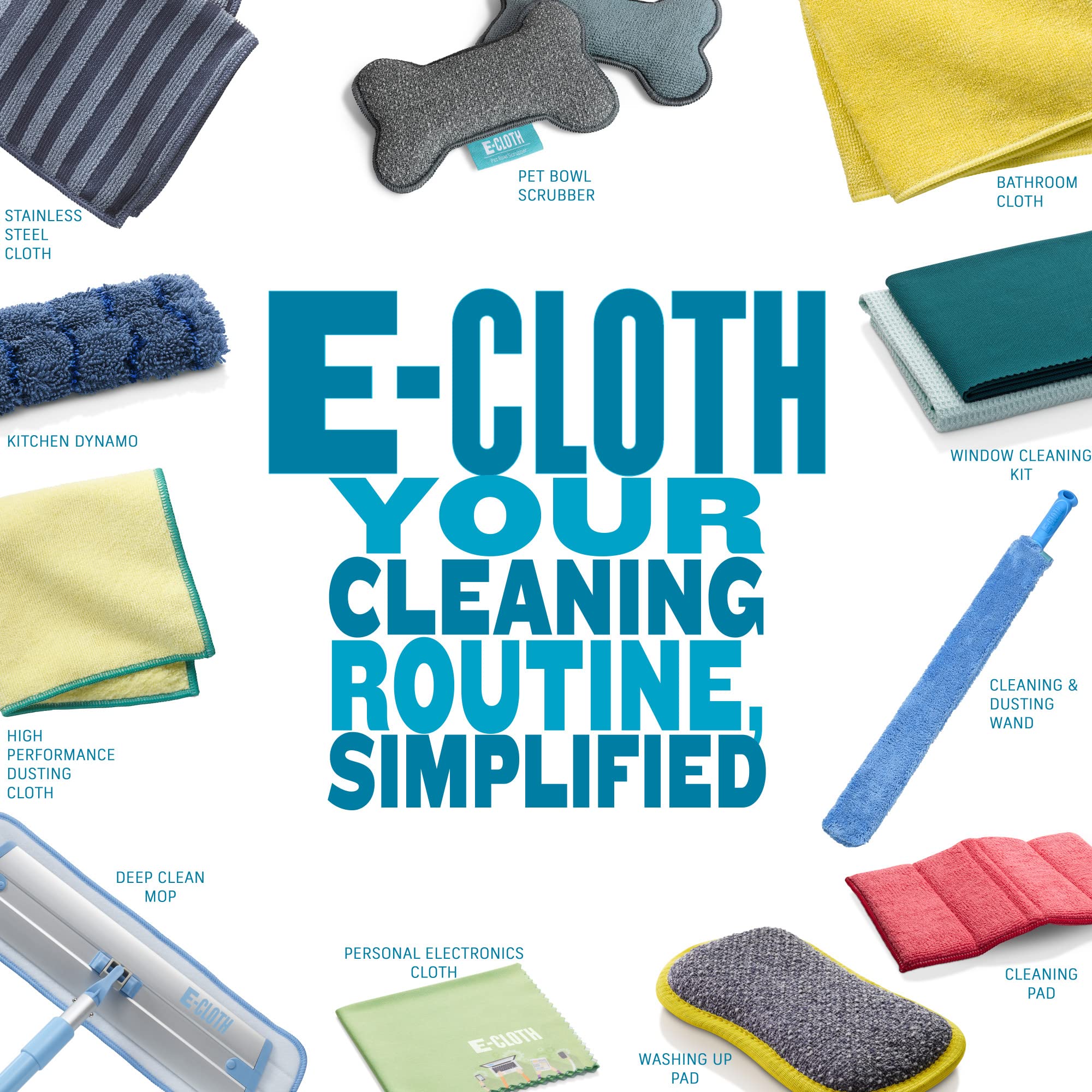 ECLOTH Cleaning Pad – Premium Microfiber Cloth for Streak-Free Cleaning | Perfect for Windows, Glass, Mirrors & Household Surfaces