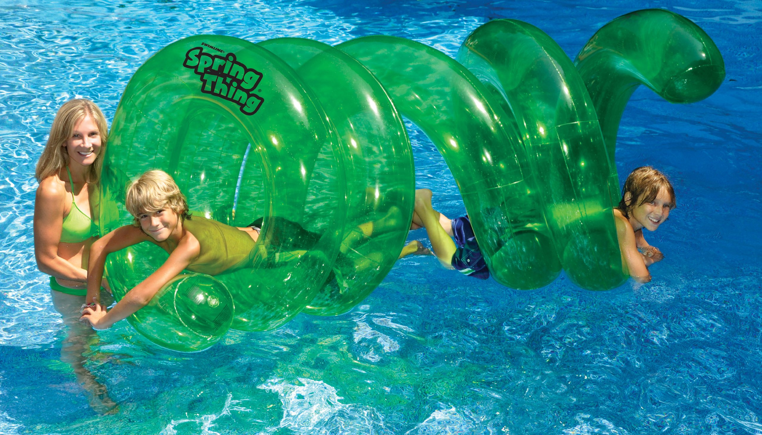 Swimline Spring Thing Inflatable Pool Toy - Fun Floating Water Game for Kids & Adults - Perfect for Summer Pool Parties, Backyard Swimming, and Beach Vacations