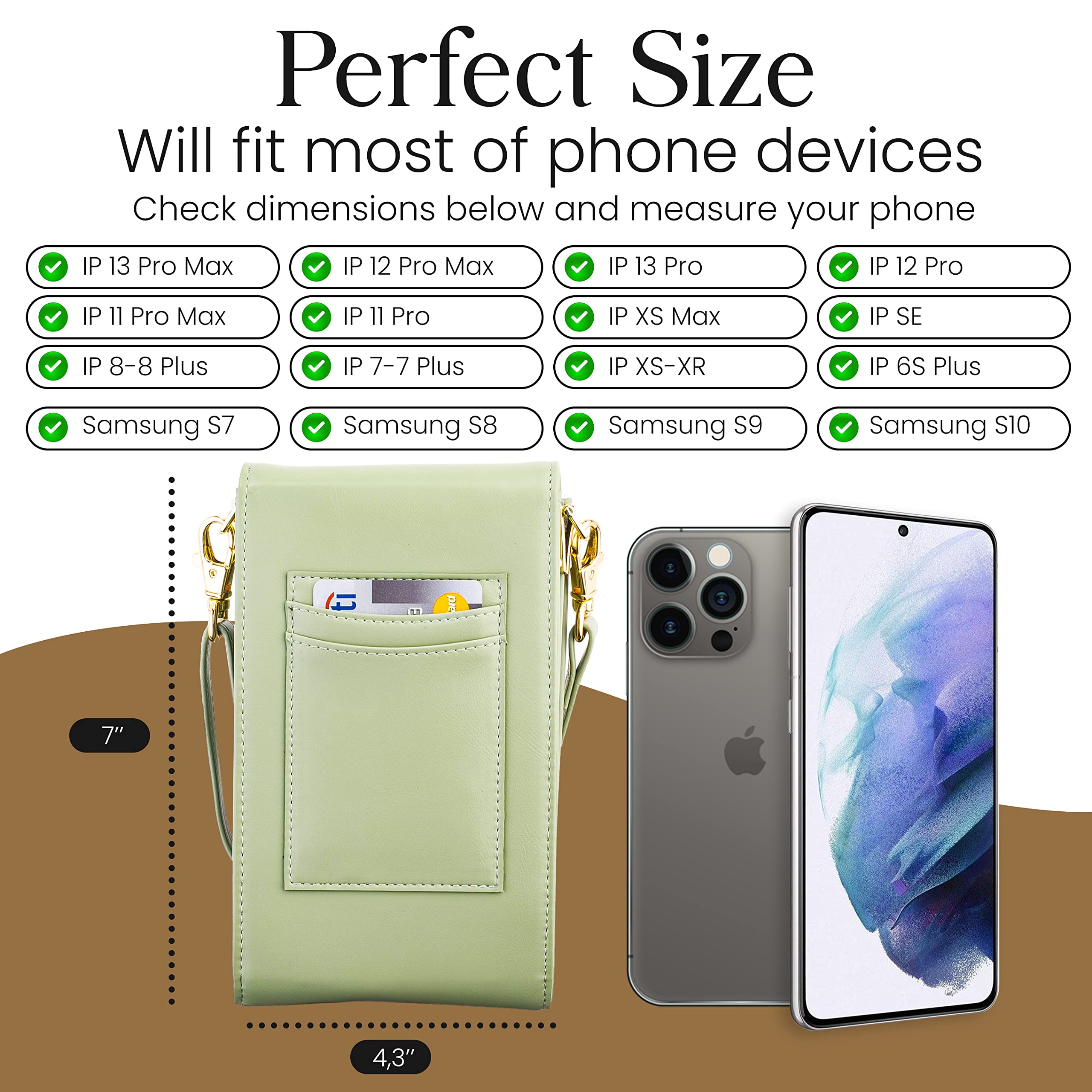 Classico Small Crossbody Phone Purse for Women - Stylish Wallet Bag for Phone, Cards & Essentials | Perfect for Travel, Shopping & Everyday Use