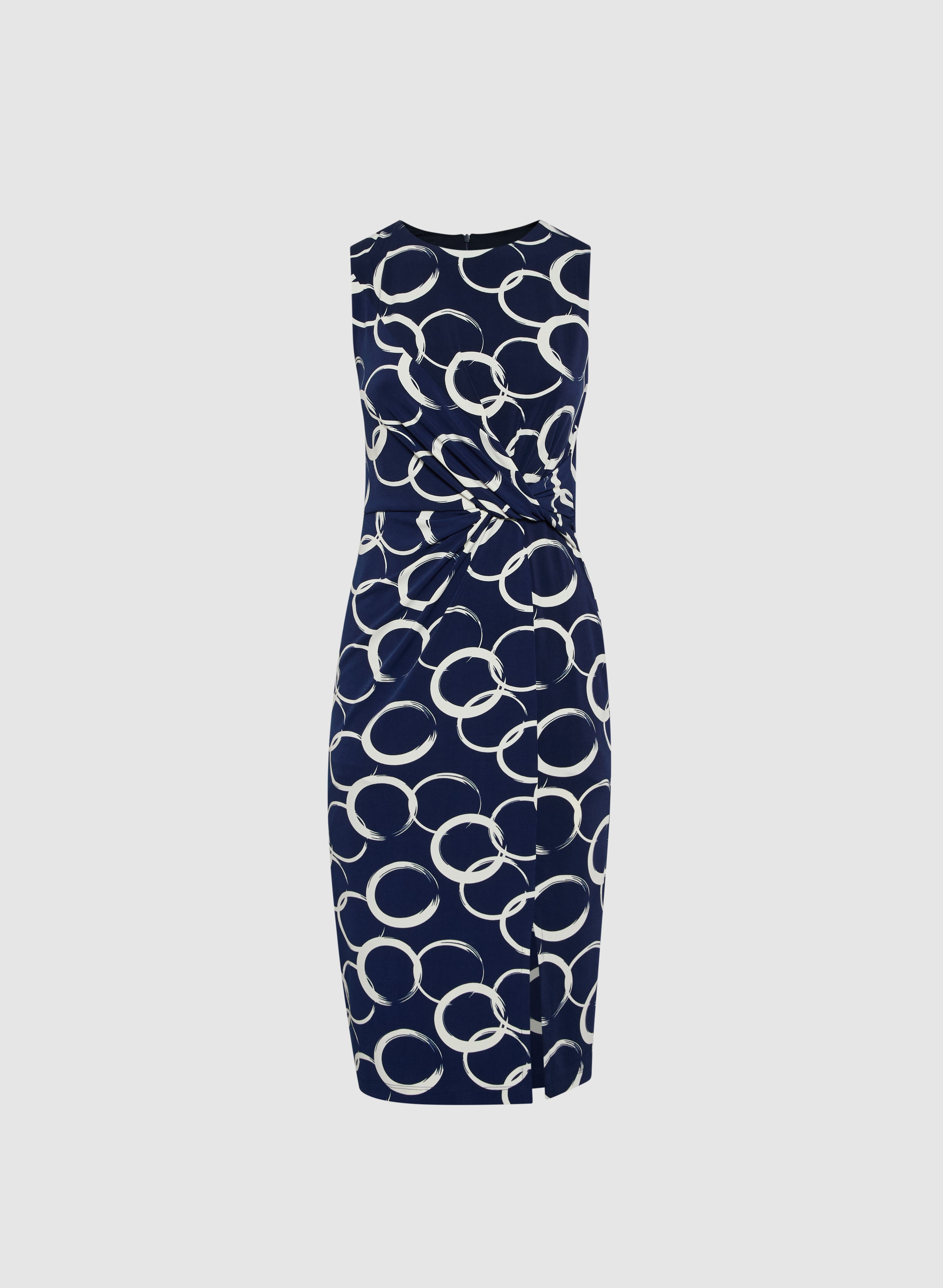 Elegant Floral Circle Print Dress for Women - Perfect for Summer Outfits, Beach Vacations & Casual Wear