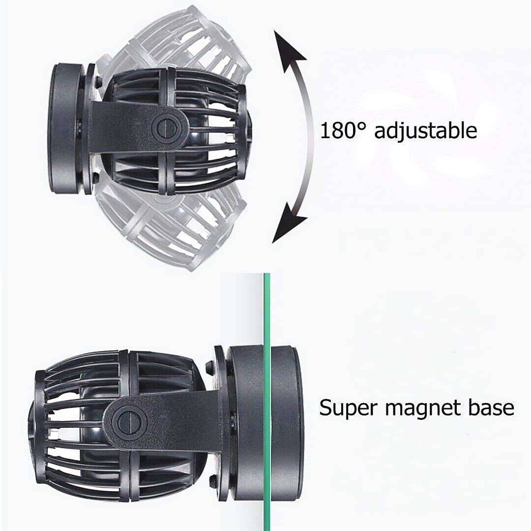 Jebao SW-2 Wave Maker Pump for Marine Aquarium with Adjustable Controller - 130-800 GPH Flow Rate for 12-20 Inch Saltwater Fish Tanks - Perfect for Coral Reefs, Fish Tanks & Aquatic Life