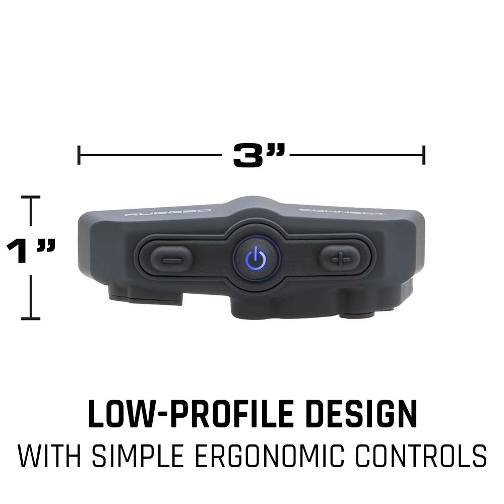 CONNECT BT2 Bluetooth Headset for Motorcycle Helmet - Wireless Intercom, Noise Cancelling, Hands-Free Calling - Perfect for Riding, Commuting & Group Communication