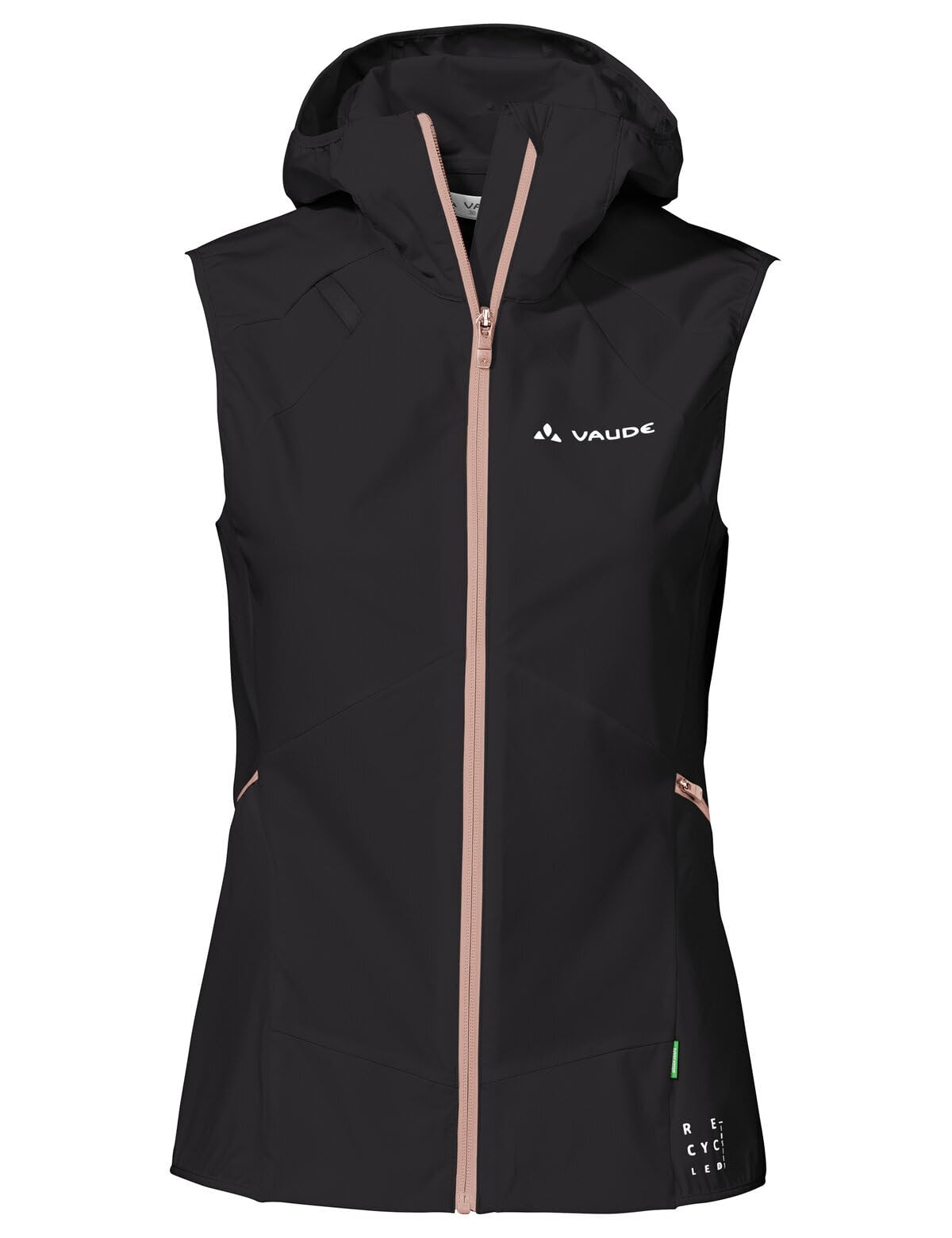 VAUDE Women's Scopi Vest - Lightweight Hiking & Outdoor Jacket for Women, Black/Black Size 44 - Perfect for Camping, Backpacking & Mountain Adventures