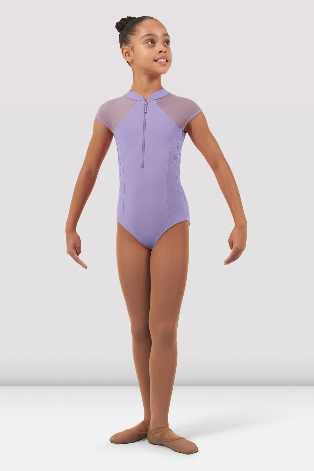 Vanessa Girls' Zipper Leotard - Dance Gymnastics Ballet Practice Wear for Kids & Toddlers - Perfect for Recitals, Performances & Training