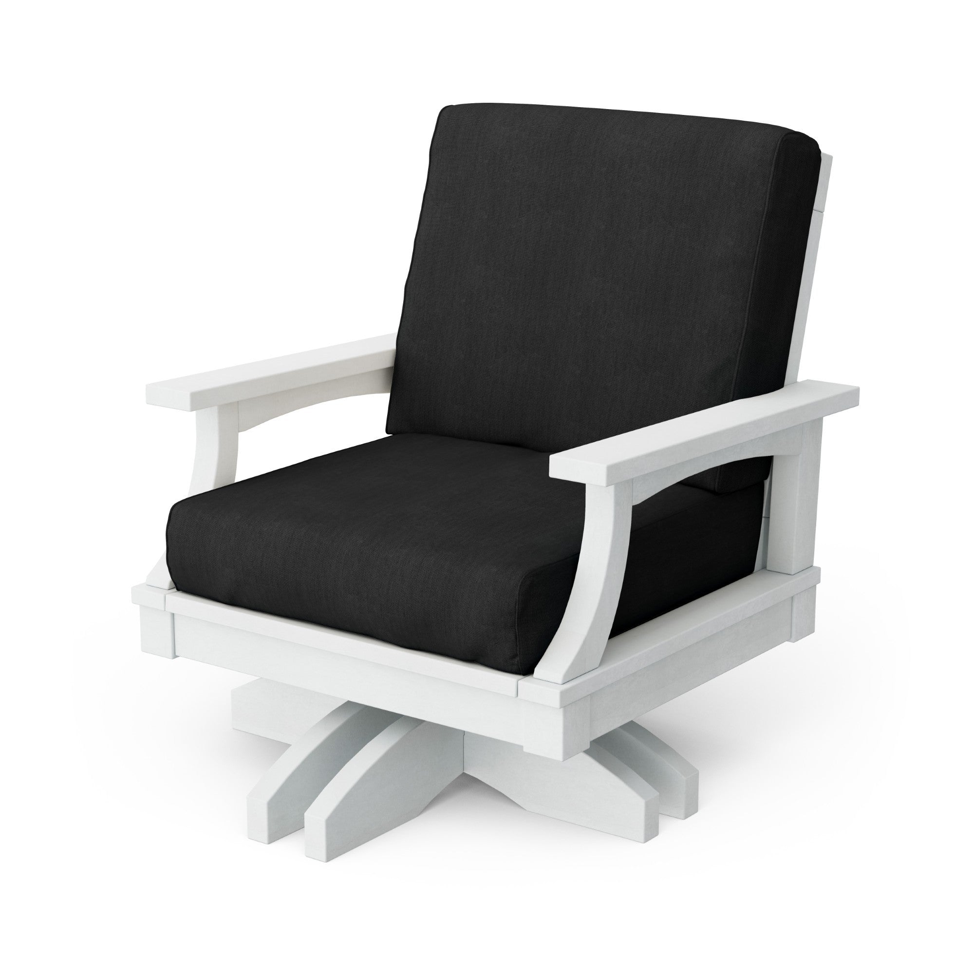 Heritage Deep Seating Swivel Chair - 360° Rotating Patio Lounge Chair with Cushions, Weather-Resistant Outdoor Furniture for Garden, Poolside & Backyard Relaxation
