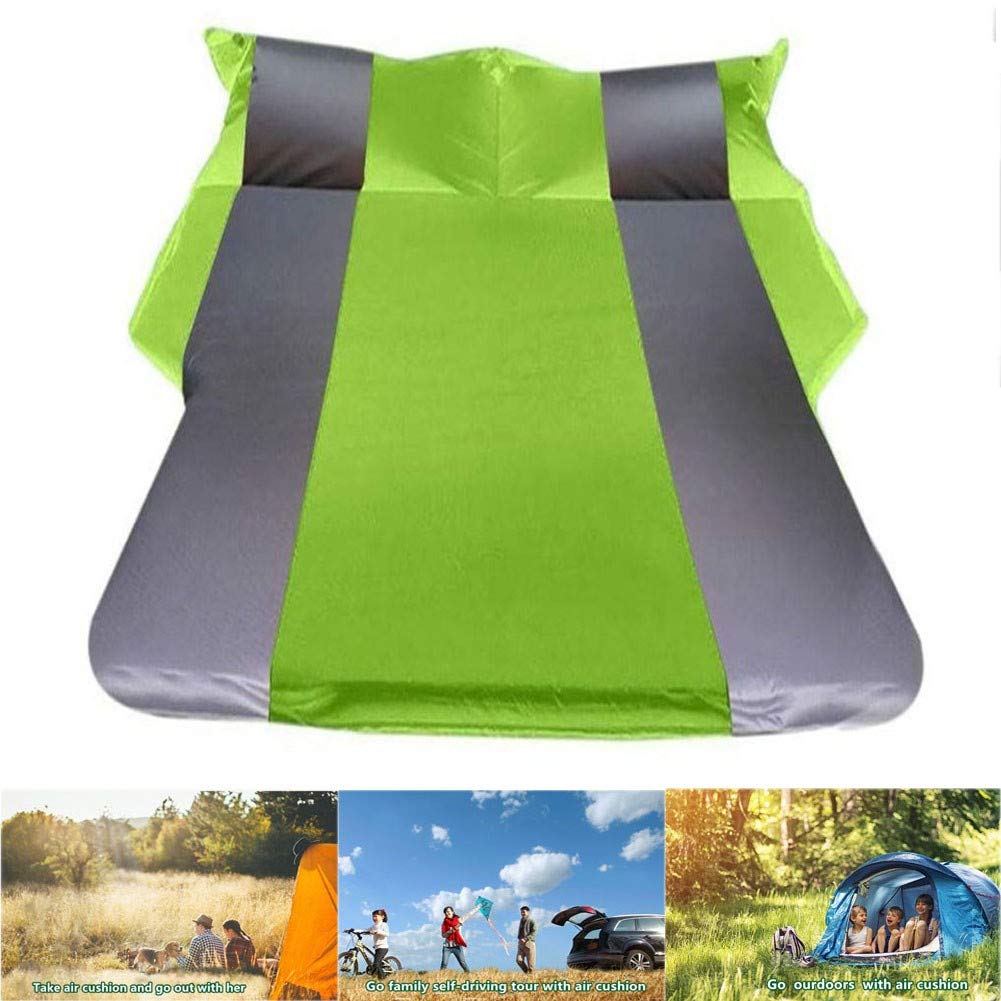 **CTEGOOD Inflatable Car Air Mattress for SUV & MPV - Portable Back Seat Travel Air Bed, Camping Sleeping Pad for Road Trips & Vacations (Green)**    **Perfect for:** Long Drives, Camping Trips, Roadside Rest, Travel Comfort, and Outdoor Adventures