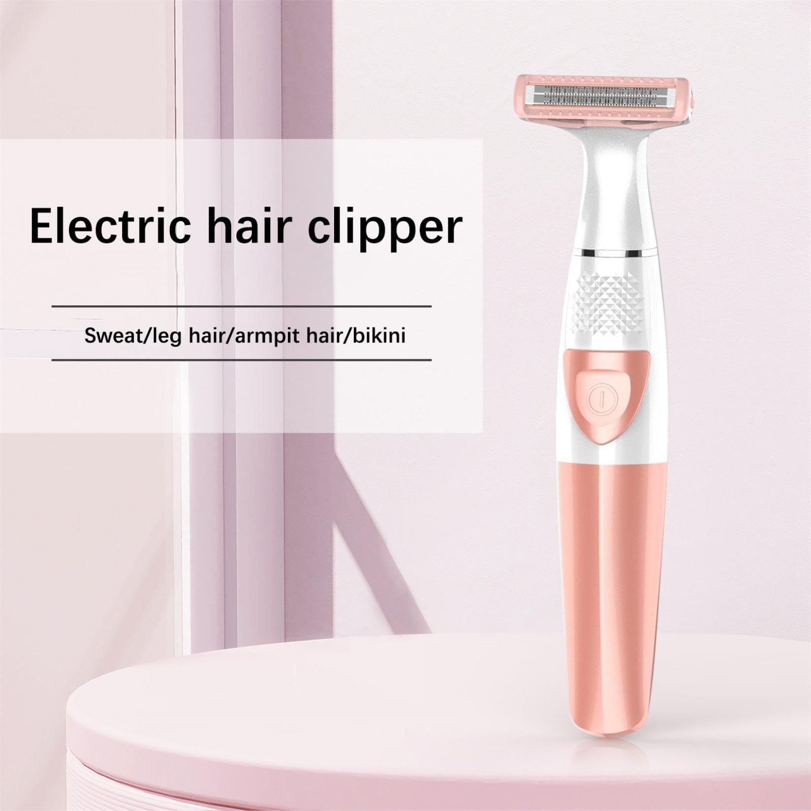 Best Women's Bikini Trimmer & Pubic Hair Shaver - Electric Razor for Intimate Areas & Full Body, Wet/Dry Use, Painless Hair Removal - Perfect for Travel, Gym & Sensitive Skin (Pink)