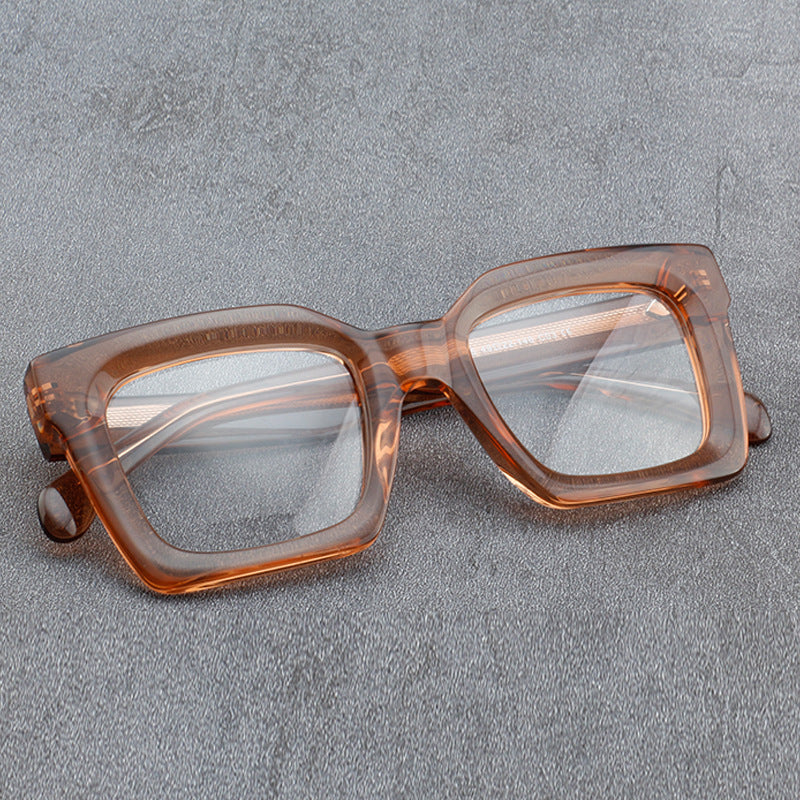 Vintage Square Eyeglass Frames - Retro Style Unisex Glasses for Men & Women - Trendy Hipster Frames for Reading, Fashion, and Everyday Wear