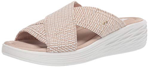 Ryka Women's Nadine Slides Sandals - Comfortable & Supportive Casual Shoes for Walking, Lounging & Travel | Perfect for Home, Gym & Outdoor Use