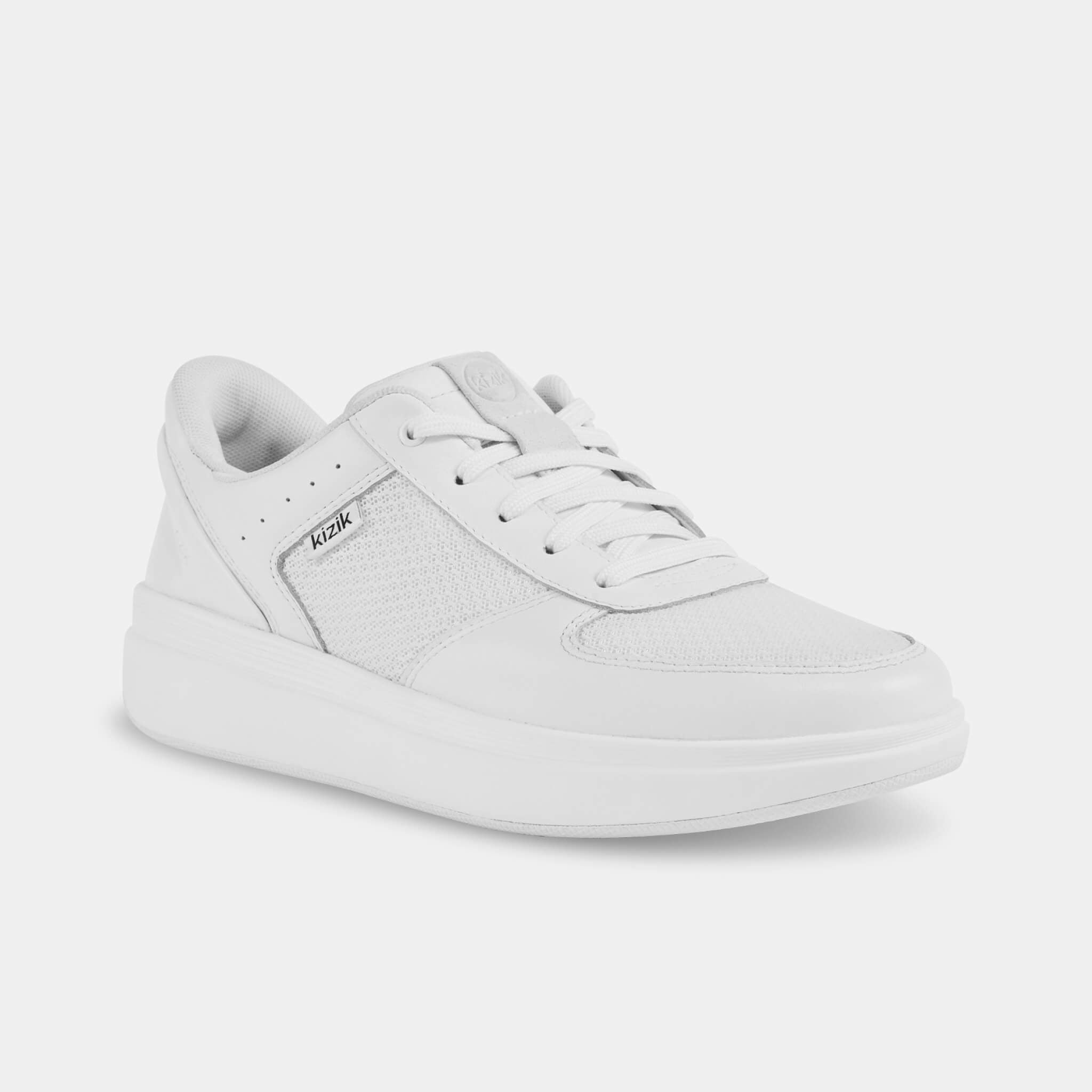 Women's Brisbane White Sneakers - Comfortable Casual Shoes for Walking, Running & Everyday Wear