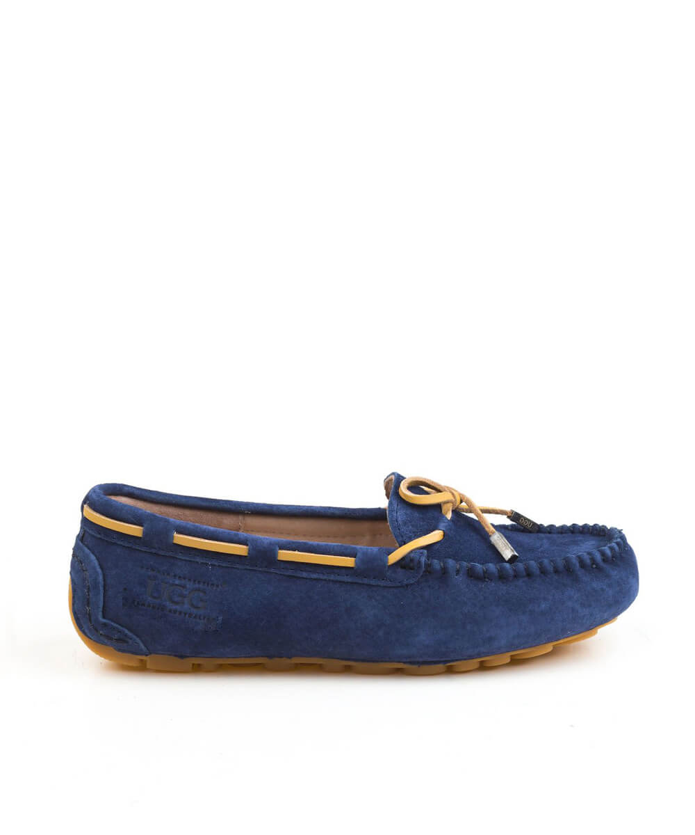 Women's UGG Summer Moccasin Slippers - Comfortable Soft Sheepskin Indoor/Outdoor House Shoes for Women - Perfect for Home, Travel & Relaxation