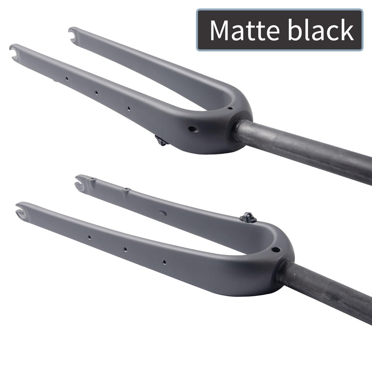 700C Carbon Fiber Road Bike Fork - Gravel Rigid Fork with QR 9mm Disc Brake, 1 1/8