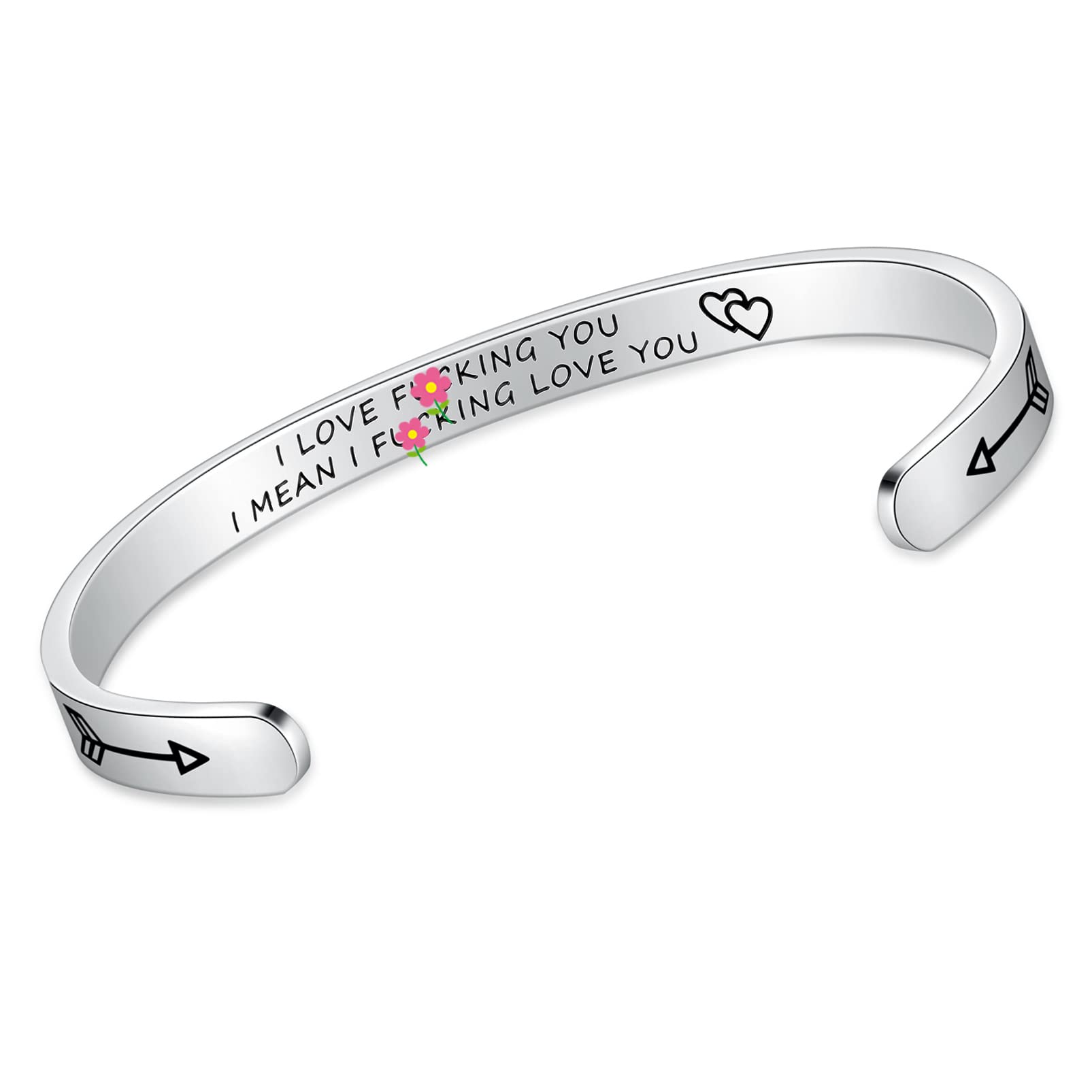 Personalized Initial Cuff Bracelets for Women - Inspirational Quote Jewelry Gift for Her, Adjustable Bangle in Elegant Gift Box | Perfect for Birthdays, Anniversaries & Special Occasions