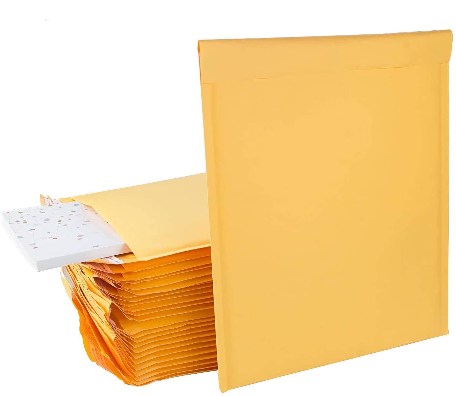 10x12.5 Inch Bubble Mailers (25 Pack) - Large Self-Sealing Padded Shipping Envelopes for Mailing, Ecommerce & Small Business | Perfect for Shipping Books, Jewelry, Cosmetics & Fragile Items
