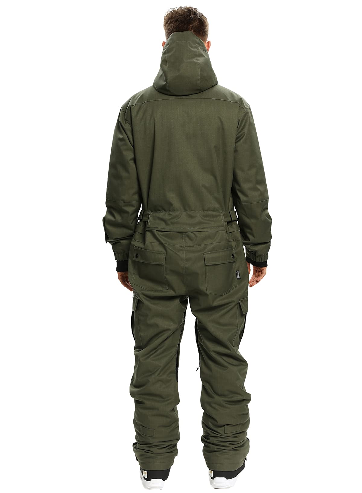 Men's Waterproof Winter Ski Suits - One Piece Snowsuits for Skiing & Outdoor Sports | Warm & Windproof for Snowboarding, Hiking & Cold Weather Activities