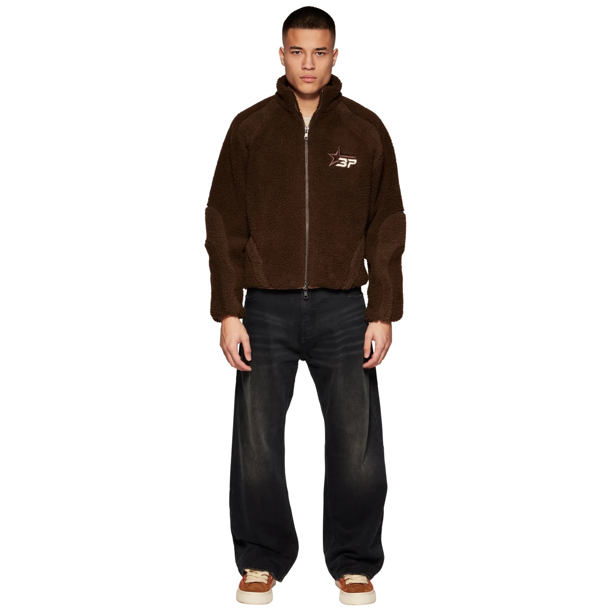 Broken Planet Mocha Polar Fleece Jacket - Soft & Warm Winter Outerwear for Men & Women - Perfect for Hiking, Camping & Outdoor Activities