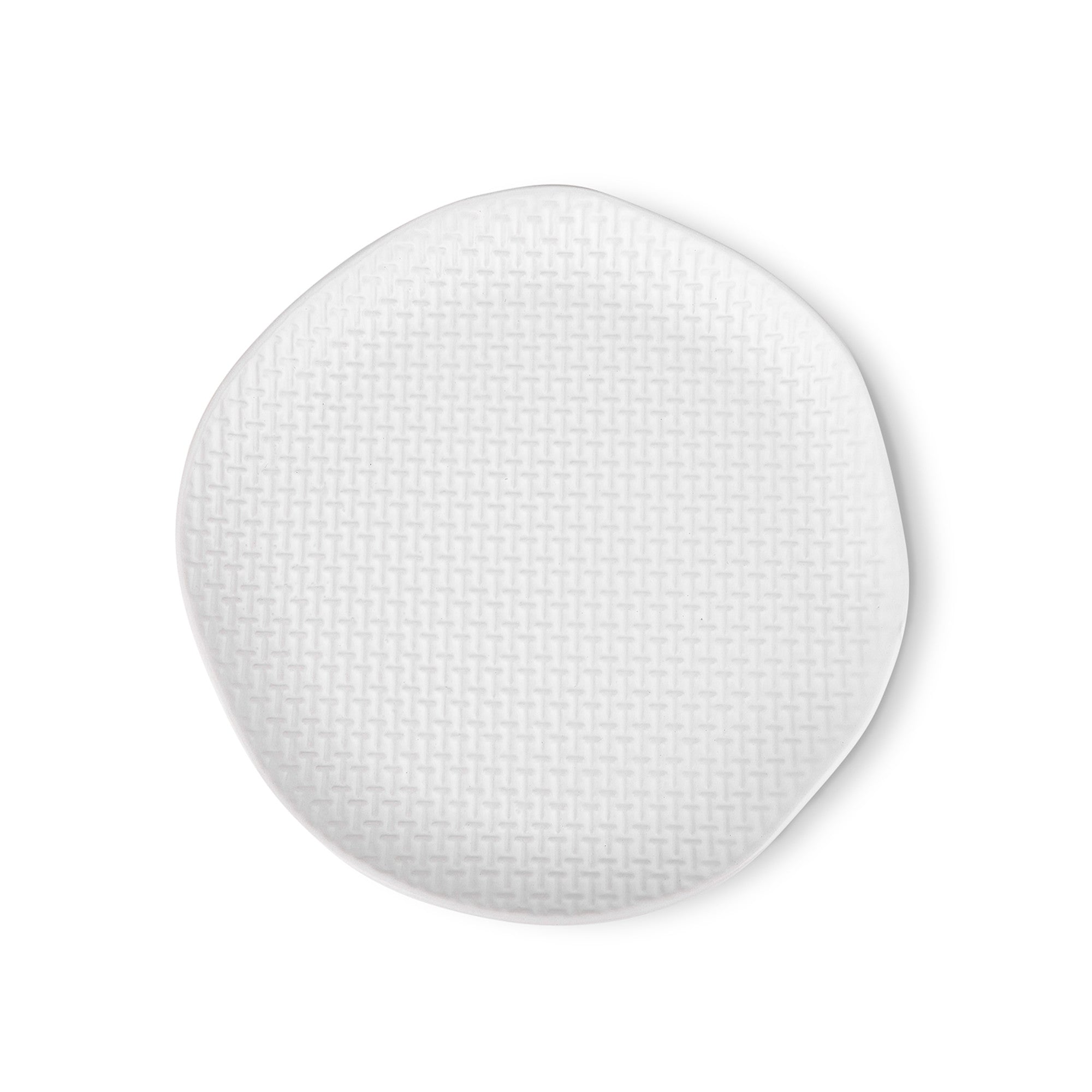 Abigael Stoneware Salad Plate - White Ceramic Dinnerware for Everyday Use & Entertaining | Elegant & Durable Dish for Salads, Appetizers & Desserts