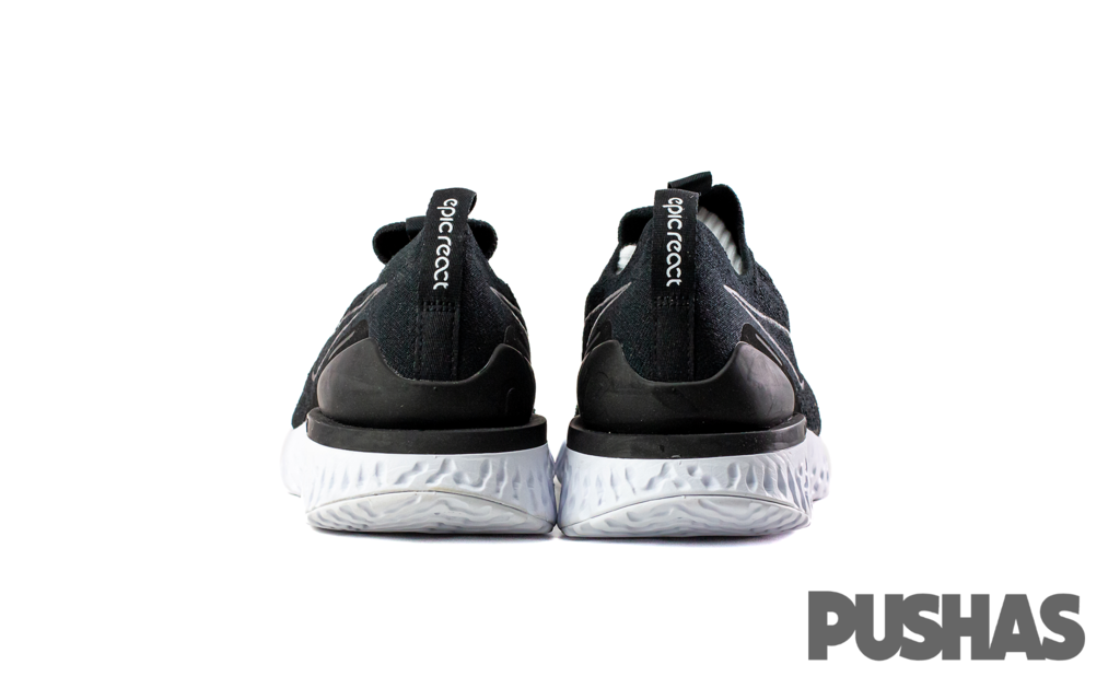 Epic Phantom React Flyknit Running Shoes for Women - Black & White (2022) | Lightweight Cushioned Sneakers for Jogging, Gym Workouts & Daily Wear