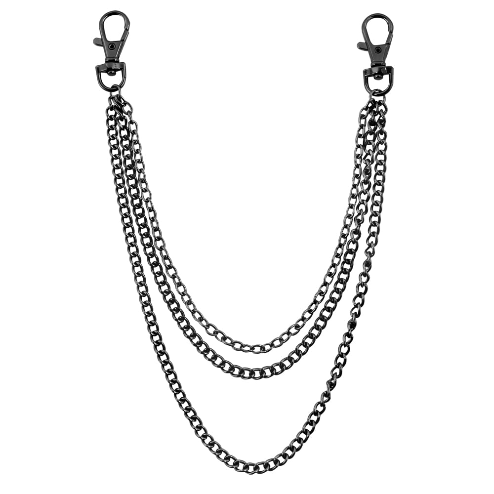 Custom Gold/Silver Pocket Watch Chain - 14 Inch with Clasps for Men's Vest Accessory