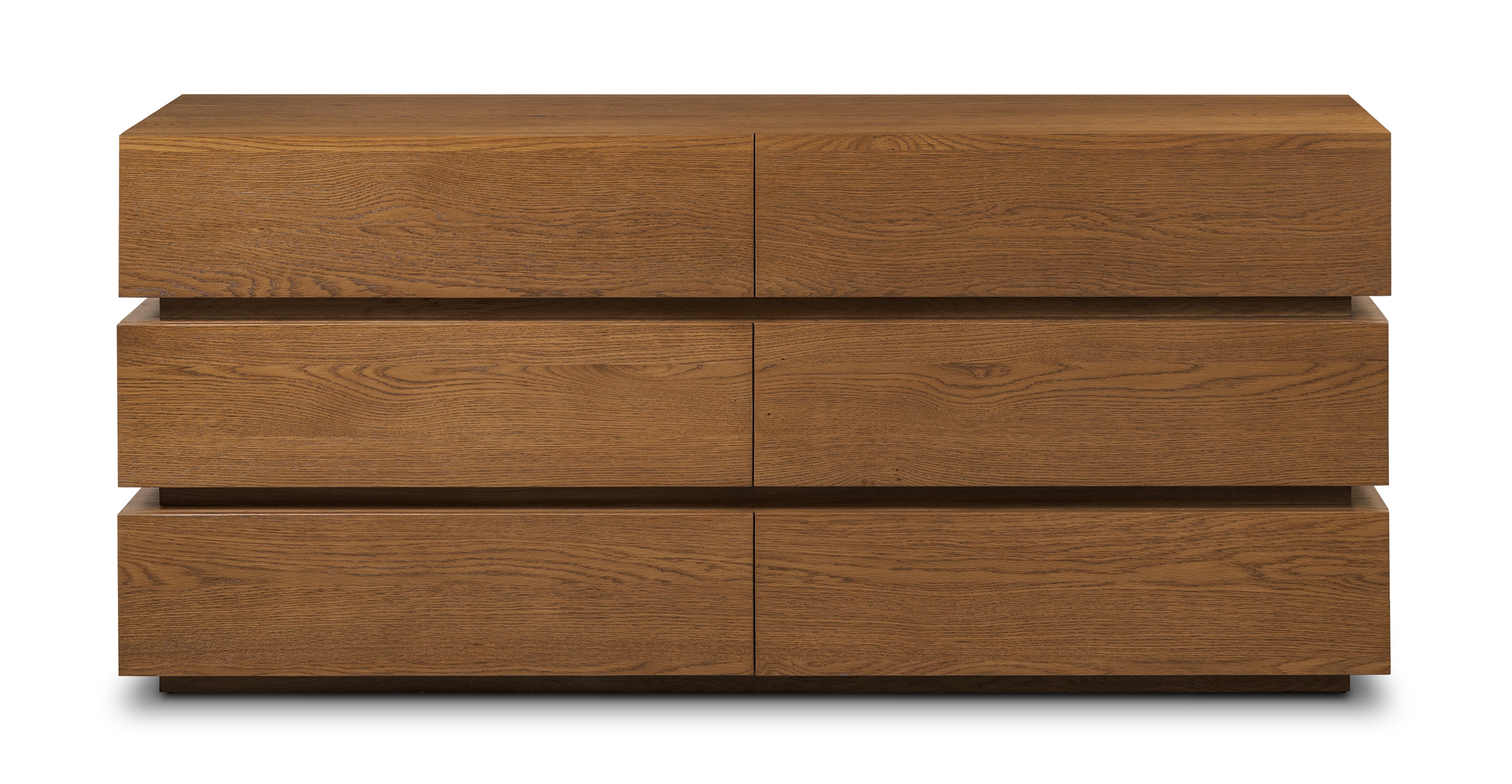 Pino 6-Drawer Wooden Dresser for Bedroom - Modern Storage Chest with Smooth Gliding Drawers | Perfect for Organizing Clothes, Bedding & Accessories in Home, Dorm or Nursery