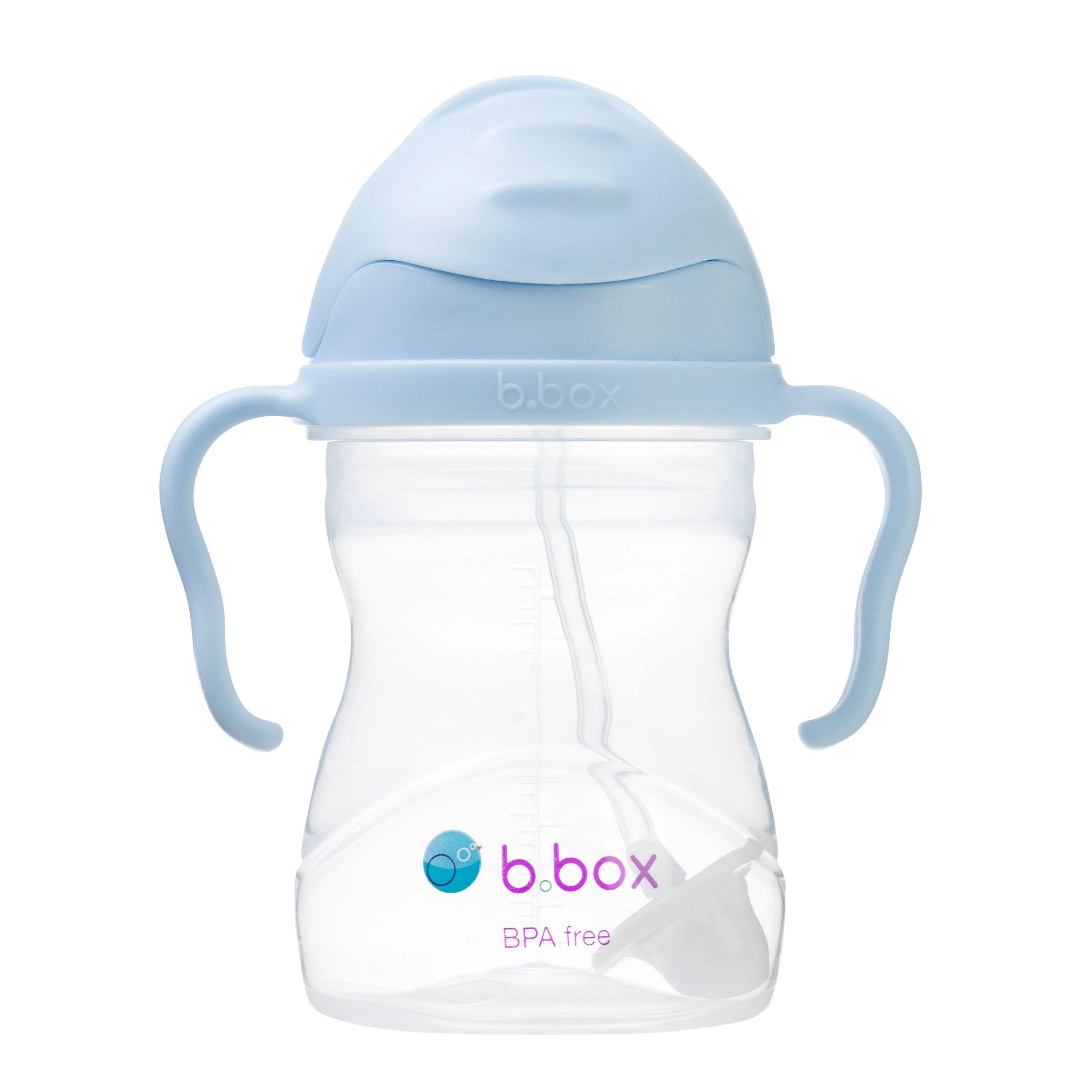 b.box Baby & Toddler Sippy Straw Cup 8oz/240ml - Leak Proof Spill Proof Drinking Cup for Infants & Kids - Perfect for Daycare, Travel & On-the-Go Hydration