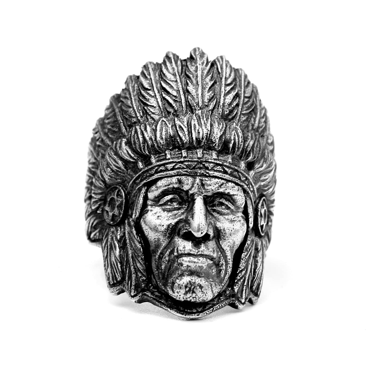Gothic Sterling Silver Rings for Men - Vintage Punk Chunky Rings with Medusa, Spartan Mask & More | 7 Unique Styles | Personalized Gift for Him | Perfect for Halloween, Cosplay & Alternative Fashion