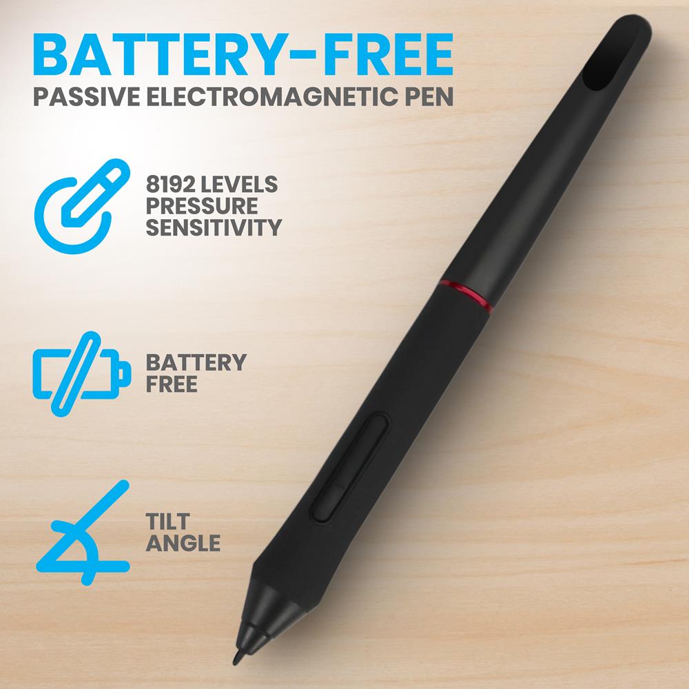 10.1 Inch Graphic Drawing Tablet with Dual Mode (Pen & Touch) - Digital Art Pad for Artists, Designers & Students - Perfect for Sketching, Animation & Online Teaching