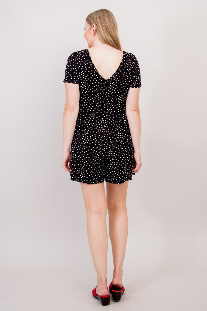 Jolin Romper - Stylish Polka Dot Bamboo Jumpsuit for Women | Perfect for Summer Outings, Beach Vacations & Casual Wear
