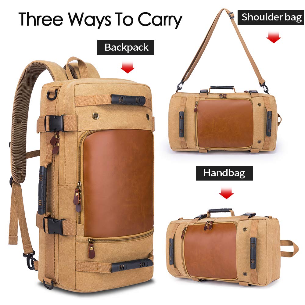 Durable & Wear-Resistant KAKA Travel Backpack - Waterproof Carry On Duffel Bag for Gym, Hiking, Camping & Business Trips | Lightweight & Spacious Luggage for Men & Women