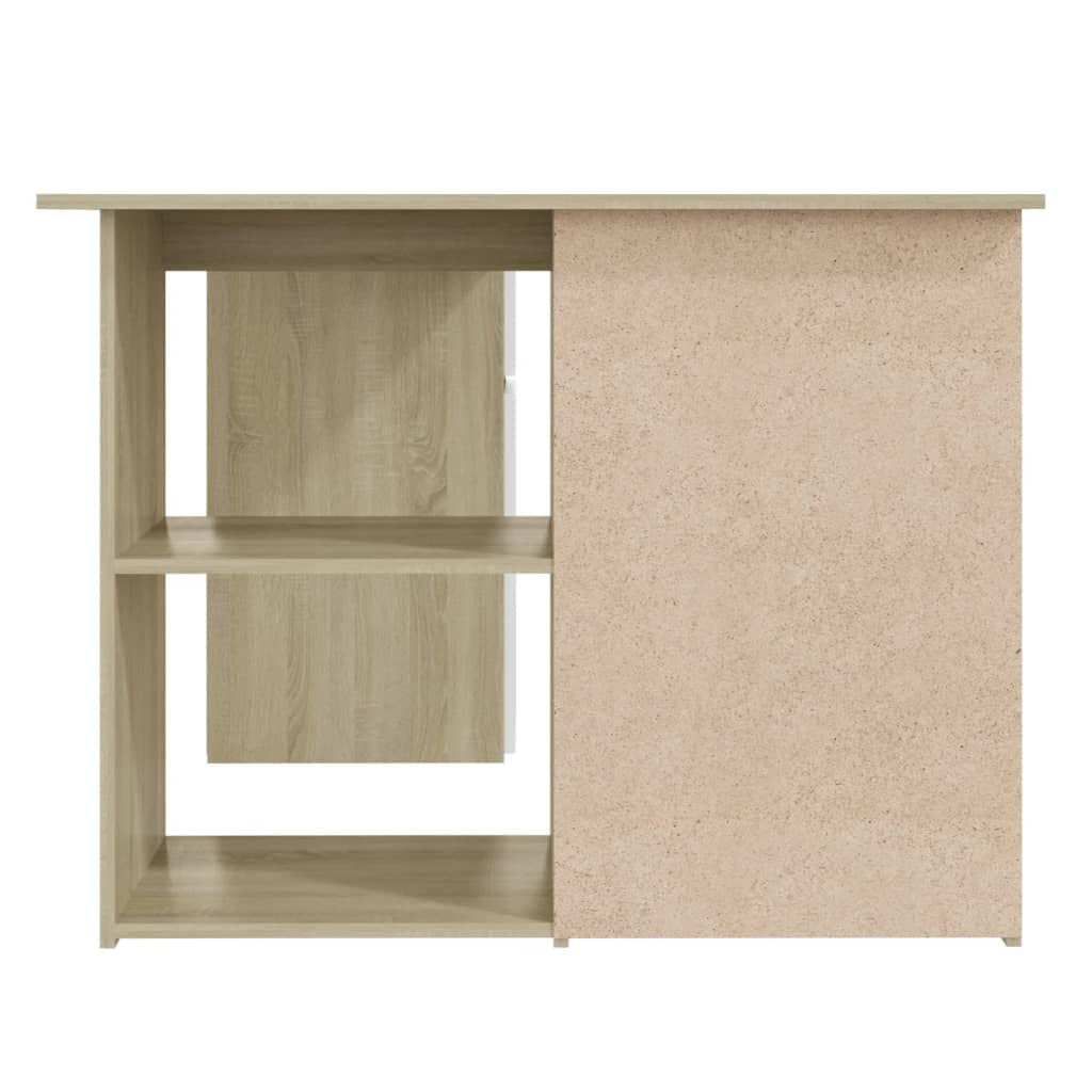 Modern Corner Desk with 4 Drawers & 4 Shelves (2 with Doors) - 57.1