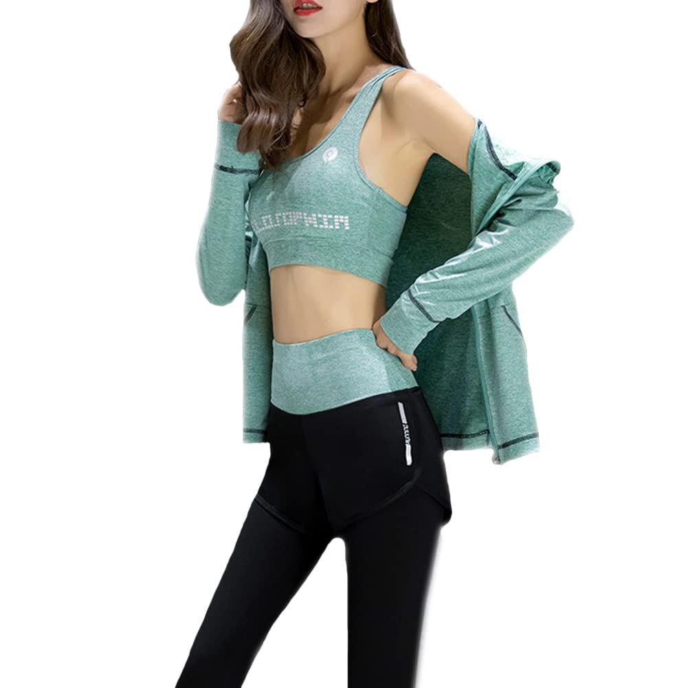 Premium 5-Piece Women's Workout Sets - Yoga, Gym, Running & Athletic Activewear Outfits | Moisture-Wicking Tracksuits for Fitness, Pilates & Lounge Wear