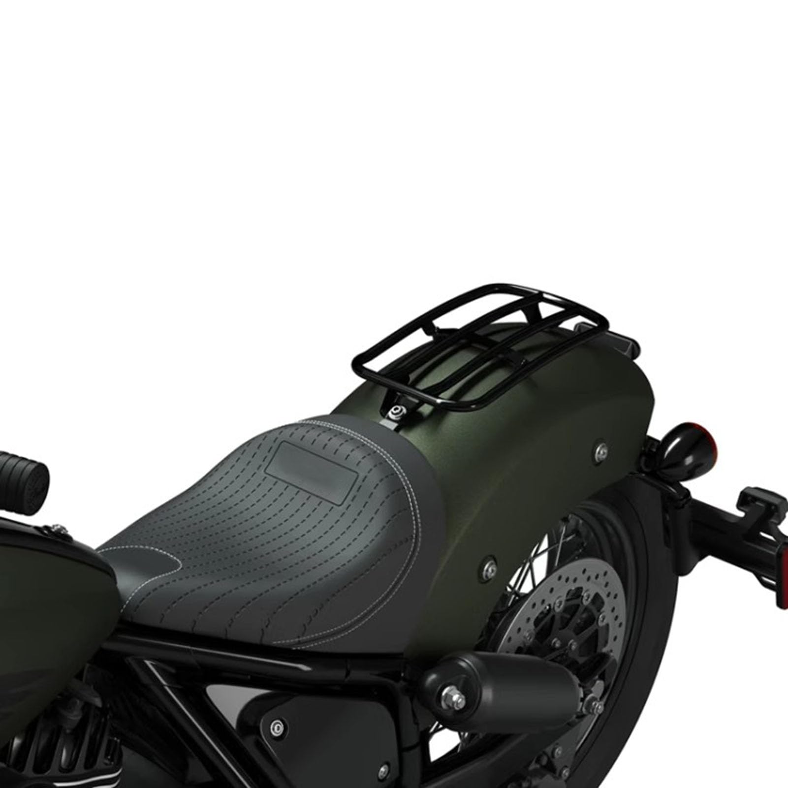 2022-2024 Indian Chief Bobber Dark Horse Motorcycle Luggage Rack & Passenger Backrest - Heavy Duty Rear Rack Upgrade Accessory for Comfortable Long Rides and Touring