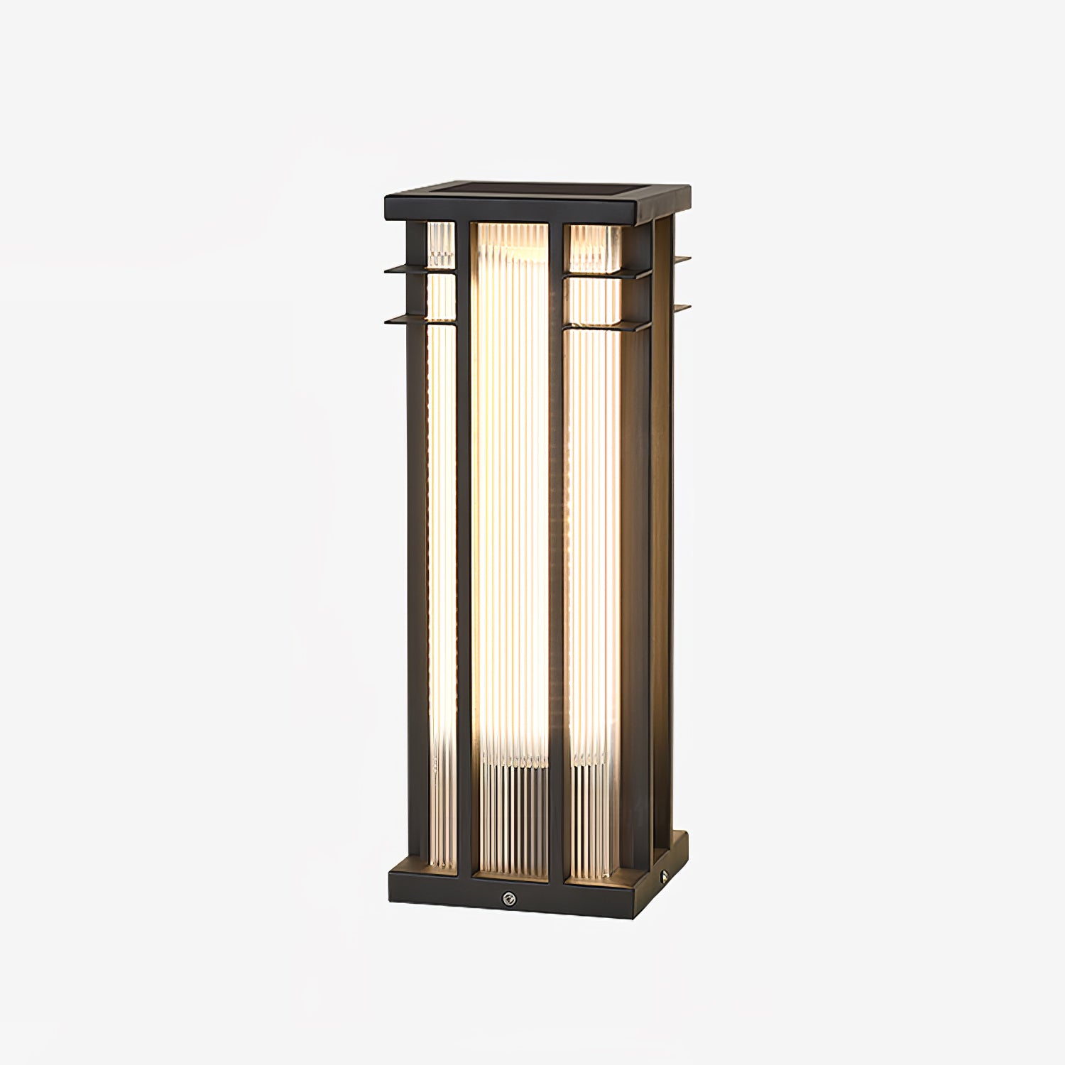 Dual Axis Outdoor Post Lamp - Adjustable Solar Powered Light for Garden, Patio, and Driveway - Perfect for Landscape Lighting and Security