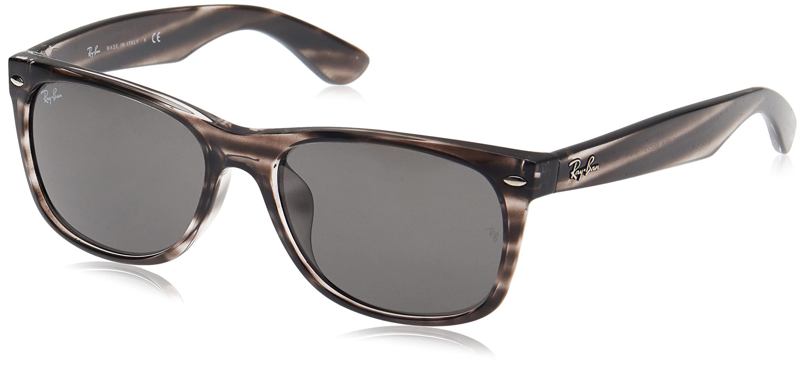 Ray-Ban RB2132F New Wayfarer Sunglasses for Asian Fit - UV Protection, Polarized Lenses, Classic Style - Perfect for Driving, Travel & Outdoor Activities