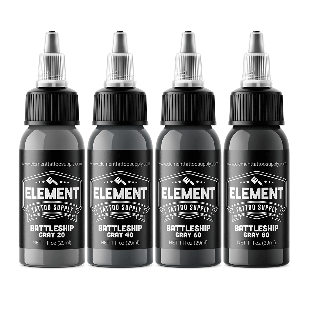 Battleship Gray Ink Set - 4 Premium Shades for Calligraphy, Art & Scrapbooking | Professional Waterproof Drawing Ink