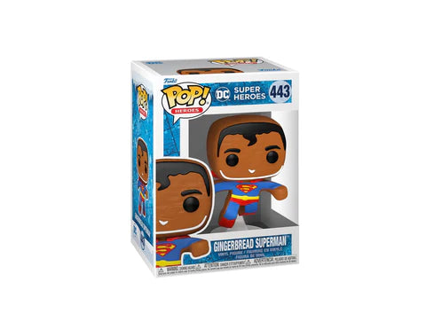 Superman Funko Pop Vinyl Figure - DC Comics Holiday Edition #443 with Protector Case - Perfect for Collectors, Gifts & Christmas Decorations