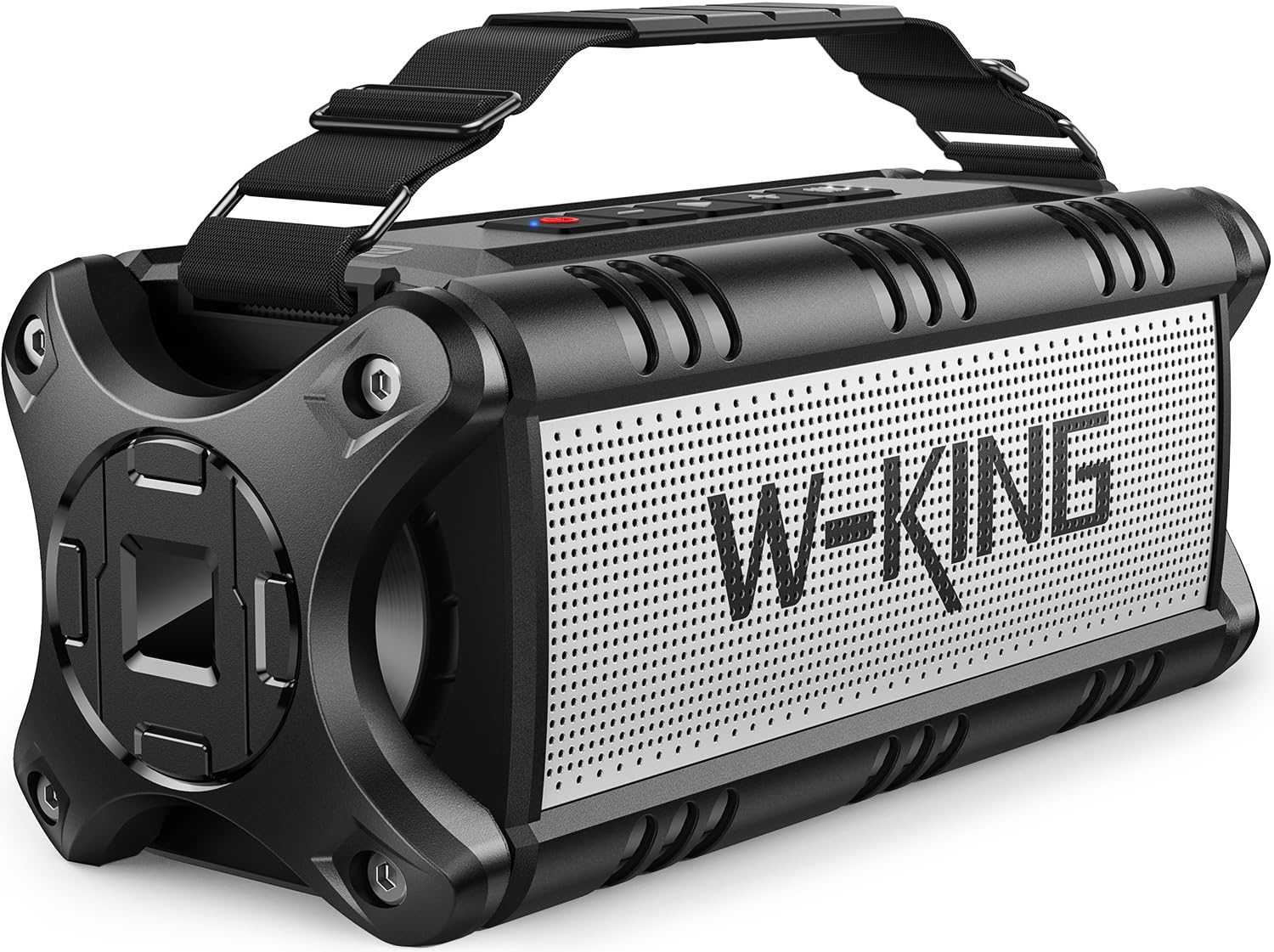 W-King 90W Peak Portable Bluetooth Speaker with Deep Bass & IPX6 Waterproof - Wireless Outdoor Boombox with 40H Playtime, Subwoofer, EQ & Stereo Pairing for Camping, Beach, Backyard, Pool Parties & Travel Adventures