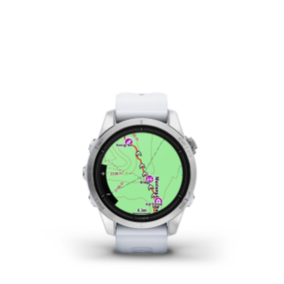 Garmin Epix Pro (Gen 2) Smartwatch - 42mm Silver Stainless Steel Case with Whitestone Band | GPS, Heart Rate Monitor, Sports & Fitness Tracking | Perfect for Running, Hiking & Outdoor Adventures