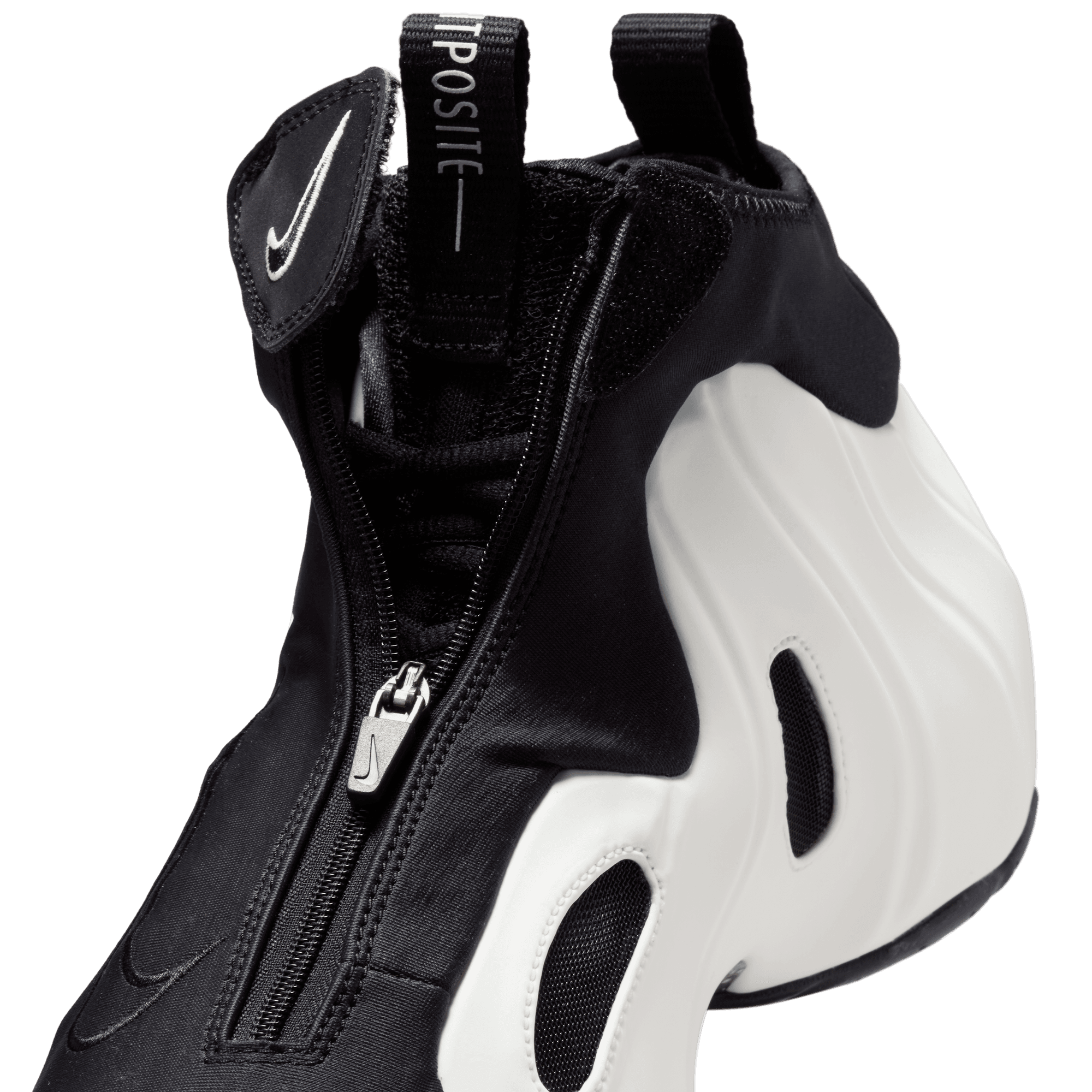 Nike Air Flightposite QS Sail/Black Basketball Shoes - High-Performance Cushioning & Support for Men's Indoor/Outdoor Play
